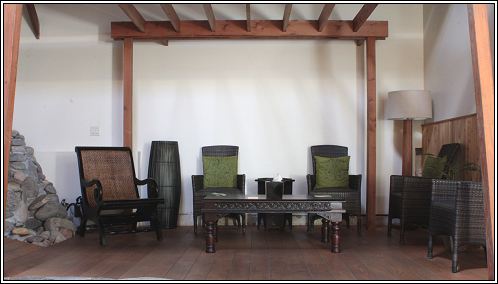 Seating area at Smith Haven in Eugene, Oregon